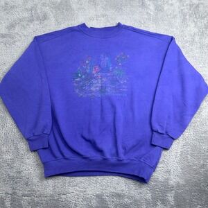 Northern Reflections Sweatshirt Womens XL Purple Northern Gardener Vintage 90s